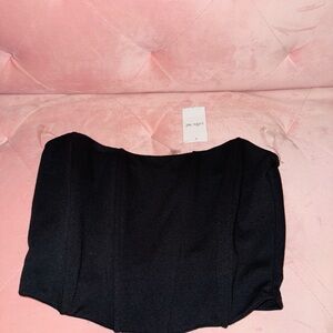 Strapless Black Women's Top